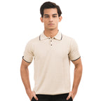 Modus Knitted Polo - Beige