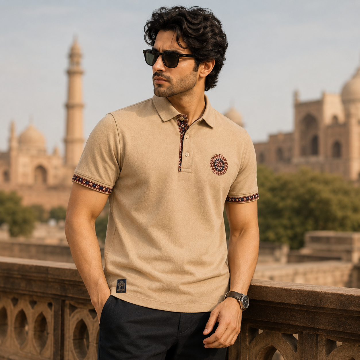 Traditional Classic Polo – Sand