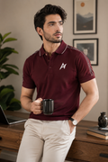 Essential Maroon Polo Shirt for Men