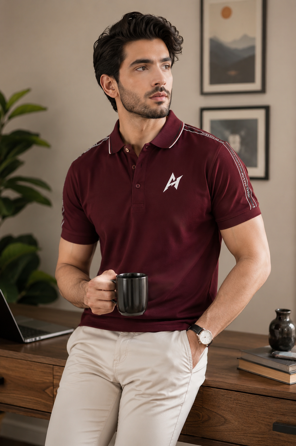 Essential Maroon Polo Shirt for Men