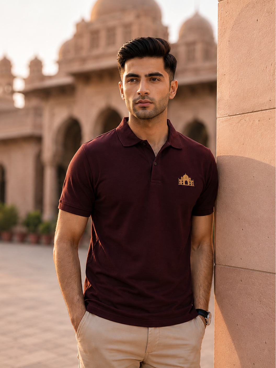 Royal Burgundy Lahore Polo Shirt