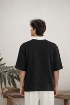OLD MONEY BLACK POLO T-SHIRT