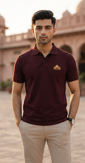 Royal Lahore Polo Shirt – Burgundy Heritage Edition