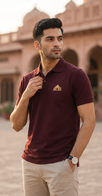 Royal Lahore Polo Shirt – Burgundy Heritage Edition