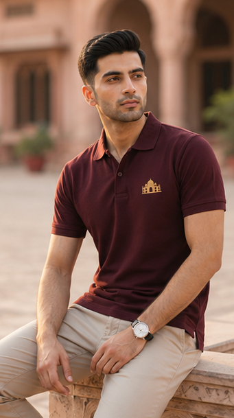 Royal Lahore Polo Shirt – Burgundy Heritage Edition