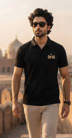 Lahore Fort Polo Shirt – Black Heritage Edition