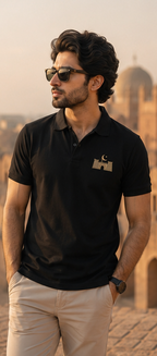 Lahore Fort Polo Shirt – Black Heritage Edition