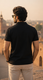 Lahore Fort Polo Shirt – Black Heritage Edition