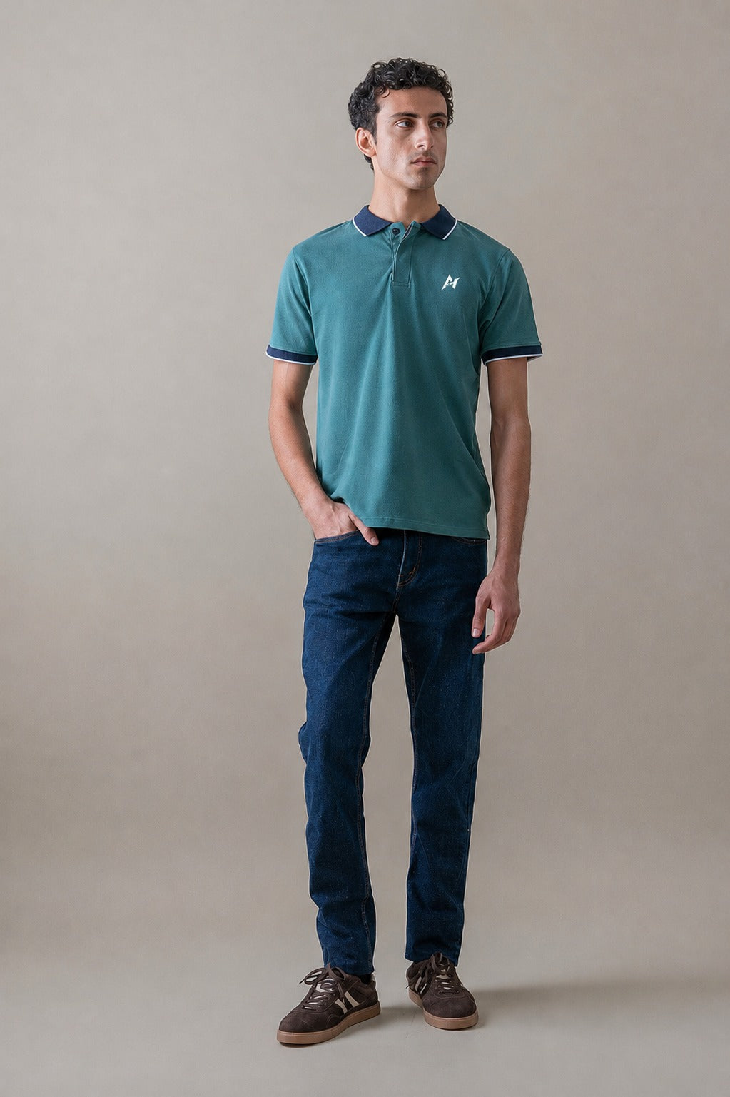Essential Zinc Polo Shirt for Men