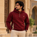 Signature Marron Zip Heritage Hoodie