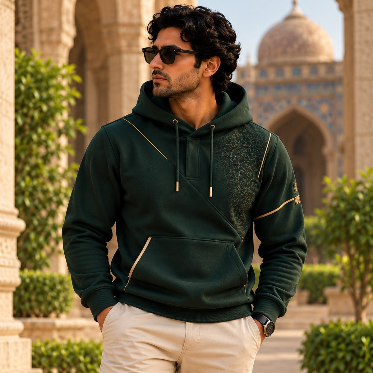 Signature Green Button Heritage Hoodie
