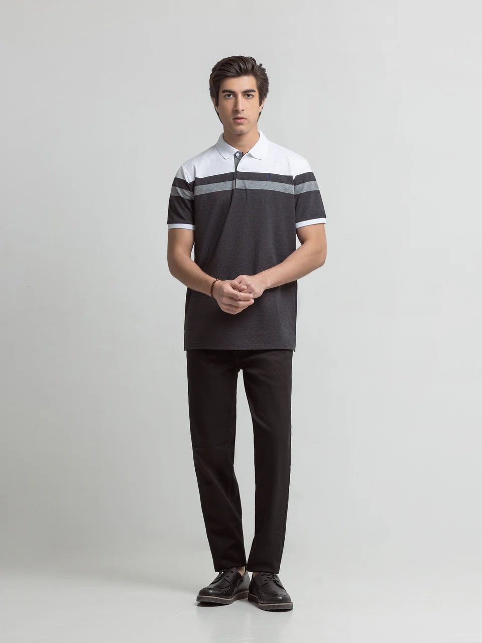 Premium Striped  SIgnature Polo