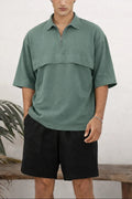 TINT GREEN CORE UTILITY ZIPPER POLO